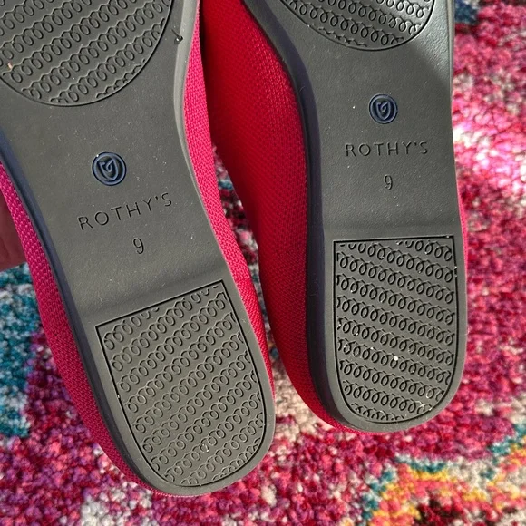 Rothy's Vibrant Pink and Blue Flats - Picture 4 of 6